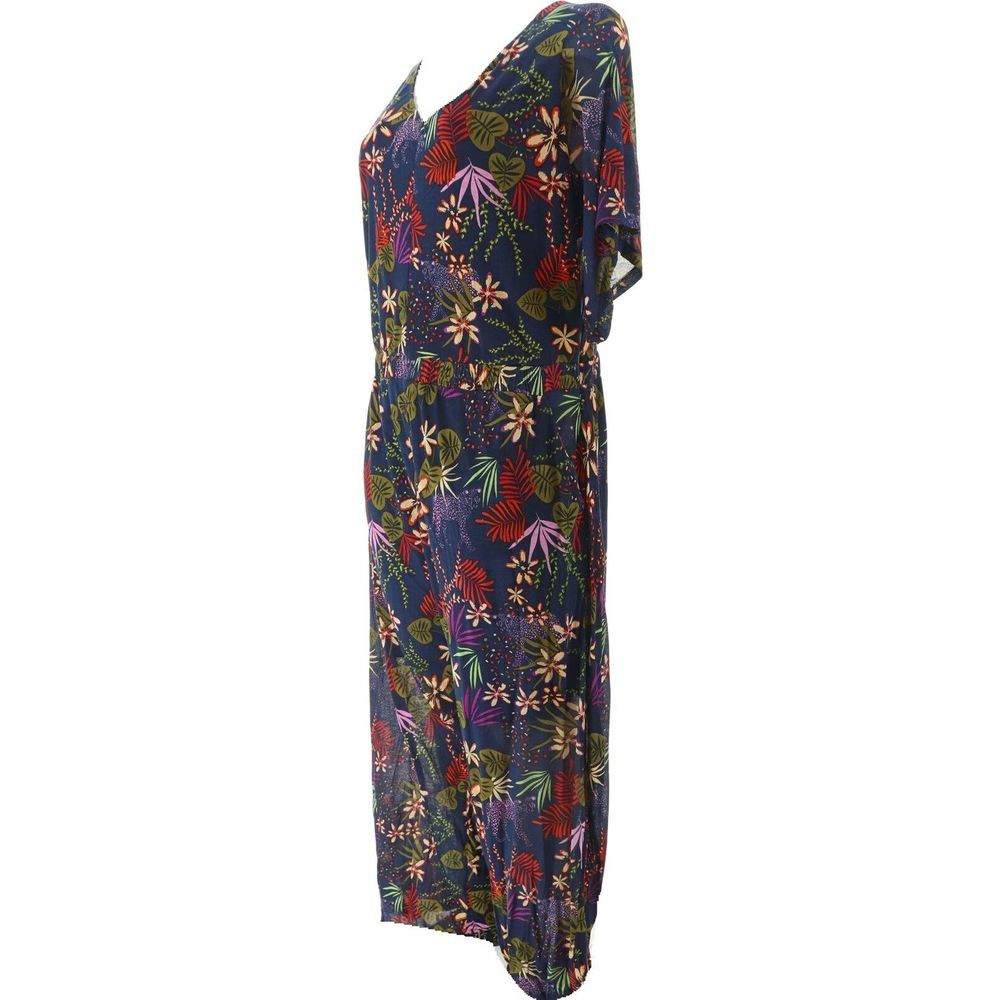 Curations Printed Knit Jumpsuit Navy Multi 6992530 - Picture 2 of 8